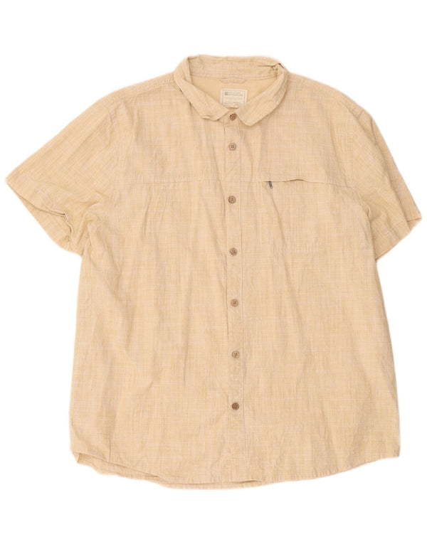 Camicia a maniche corte da uomo Mountain Warehouse 2XL Poliestere beige