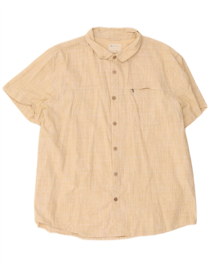 Camicia a maniche corte da uomo Mountain Warehouse 2XL Poliestere beige