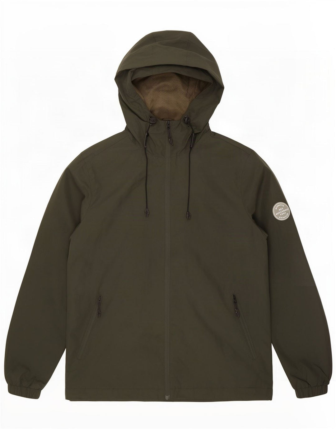 Giacca antipioggia con cappuccio da uomo Jack & Jones UK 40 Large Verde Poliestere
