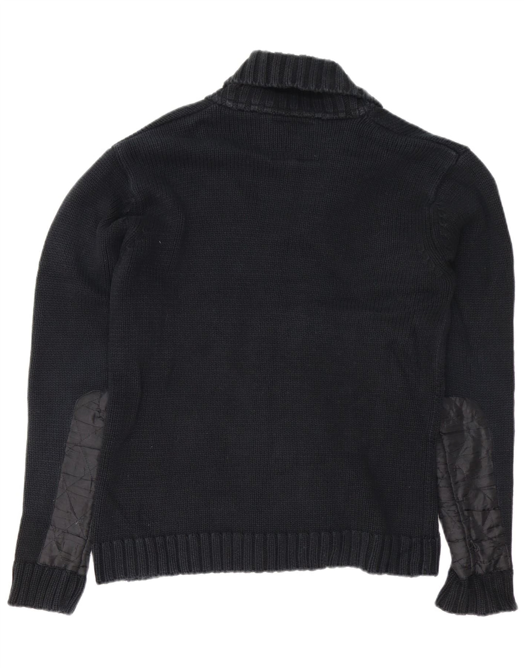 JACK & JONES Maglione cardigan da uomo grande in cotone nero
