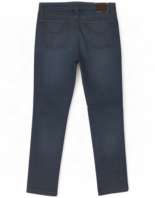 Jeckerson Jeans slim da uomo W36 L32 Blu navy in cotone color block