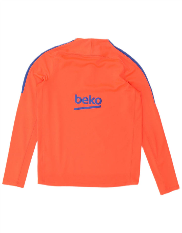 NIKE Boys Barcelona Graphic Pullover Tracksuit Top 13-14 Years XL  Orange