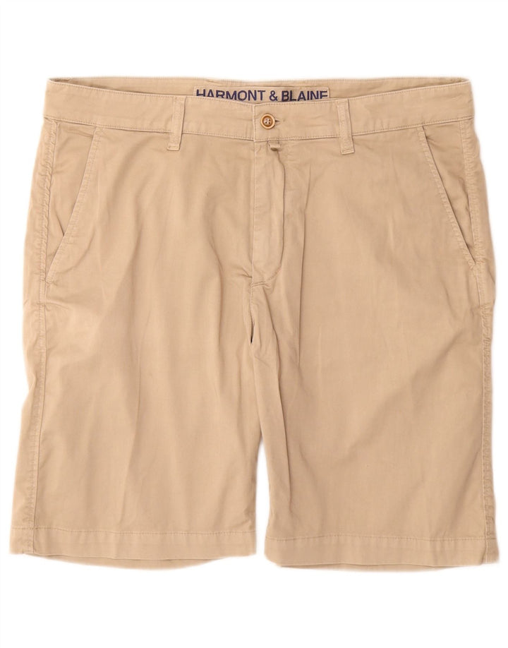Pantaloncini chino da uomo HARMONT & BLAINE IT 52 XL W34 Cotone beige