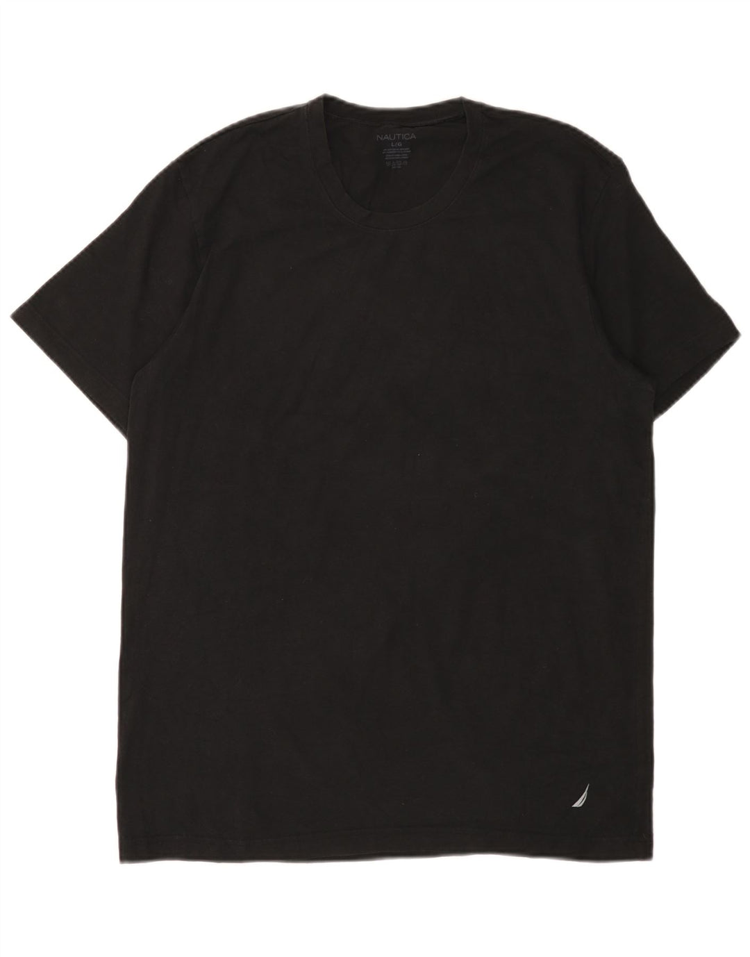 T-shirt da uomo NAUTICA Top grande in cotone nero