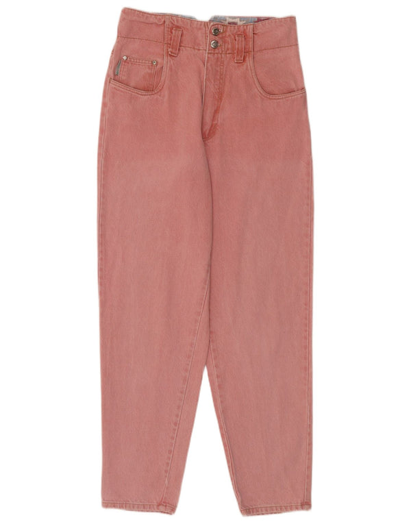 JONNY-Q Jeans da donna a vita alta UK 12 Medio W30 L32 Cotone rosa