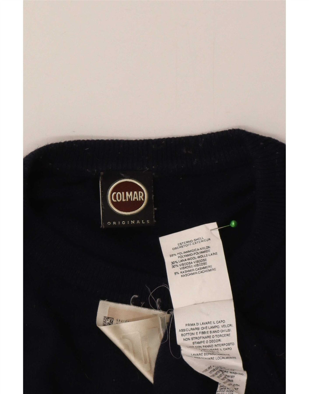 Maglione maglione girocollo da uomo Colmar grande blu navy in poliammide