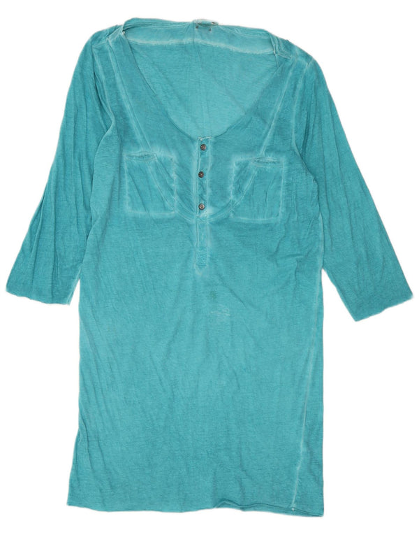 Abito t-shirt da donna con maniche a 3/4 Diesel UK 12 Medio Turchese
