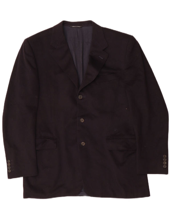 Giacca Blazer 3 Bottoni Uomo Canali IT 52 XL Blu Navy Lana