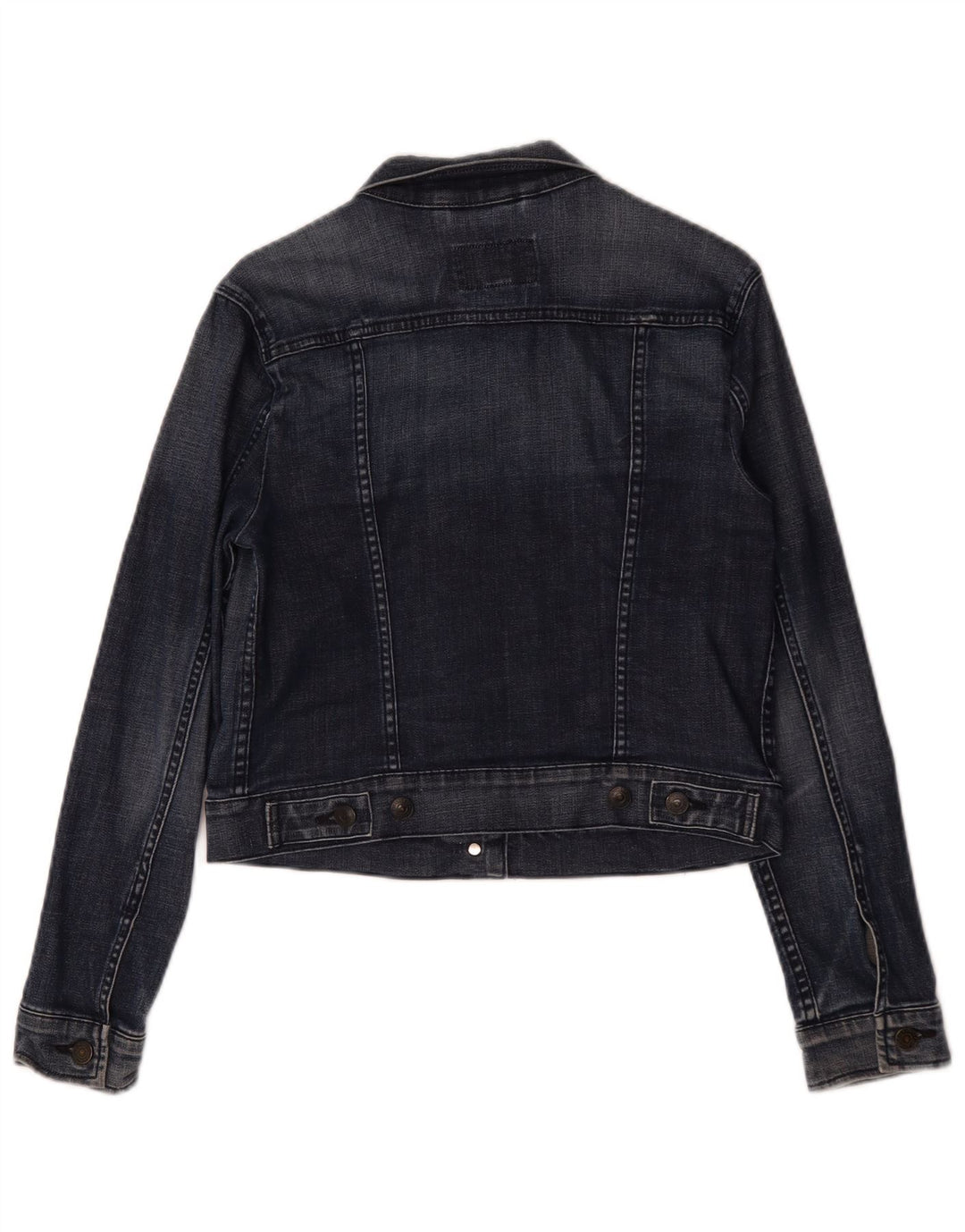 Giacca di jeans corta da donna Levi's UK 12 cotone blu navy medio