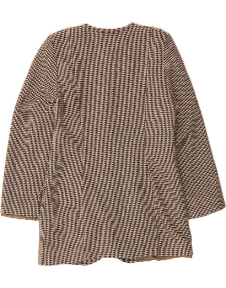 ST. BERNARD Womens 4 Button Blazer Jacket UK 10 Small  Grey Houndstooth Vintage St. Bernard and Second-Hand St. Bernard from Messina Hembry 