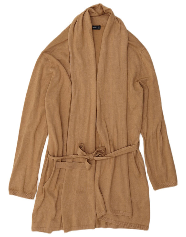 Maglione cardigan lungo da donna Zara UK 10 piccolo Beige