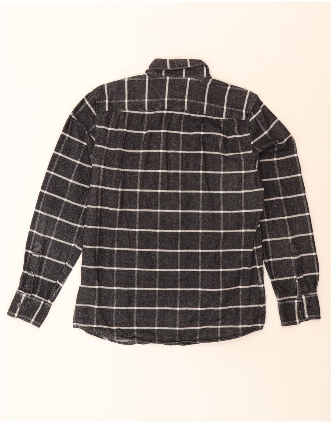 Camicia di flanella da donna REISS UK 14 Cotone a quadri grigio medio
