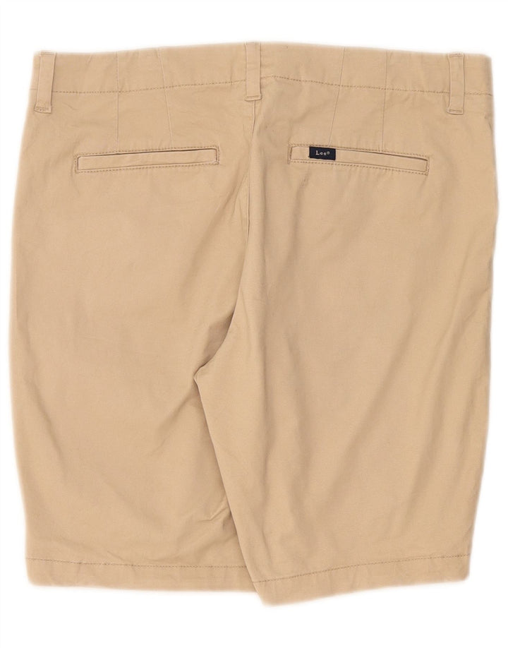 Pantaloncini casual da donna Lee US 12 Large W34 Cotone Beige