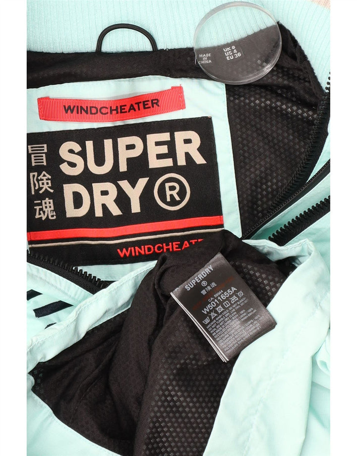 Giubbotto bomber grafico da donna Superdry The Windcheater UK 8 piccolo turchese