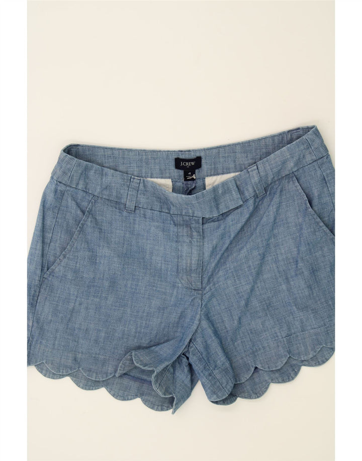 J. CREW Womens Chino Shorts US 4 Small W32 Blue Cotton Vintage J. Crew and Second-Hand J. Crew from Messina Hembry 