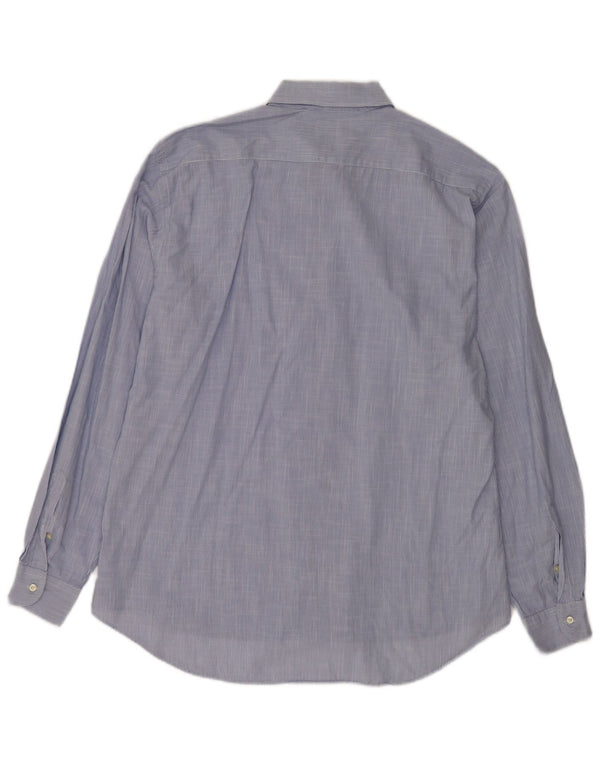 Camicia da uomo Etro taglia 43 in cotone gessato blu grande