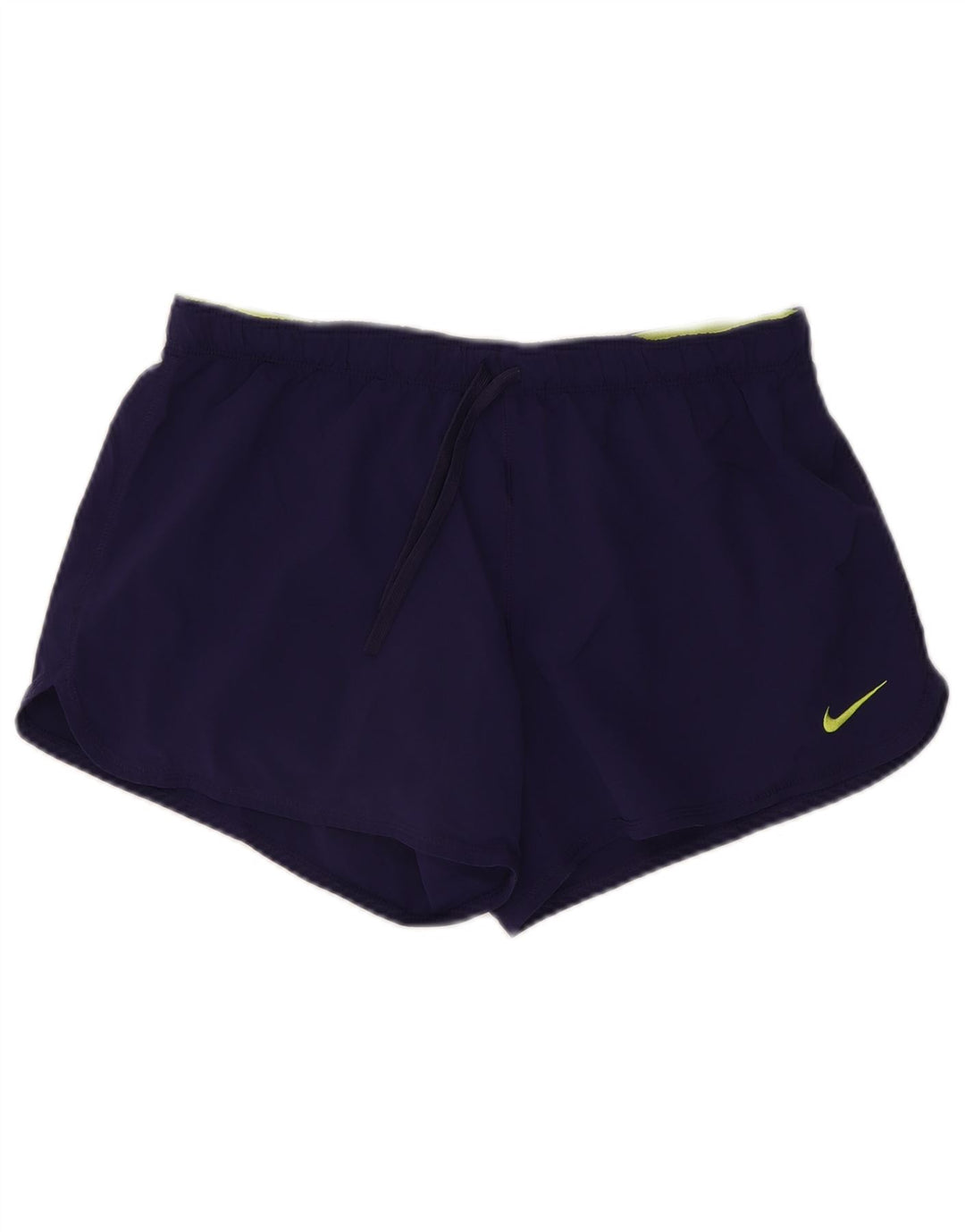 Pantaloncini sportivi NIKE Dri Fit da donna UK 14 Large Viola Poliestere