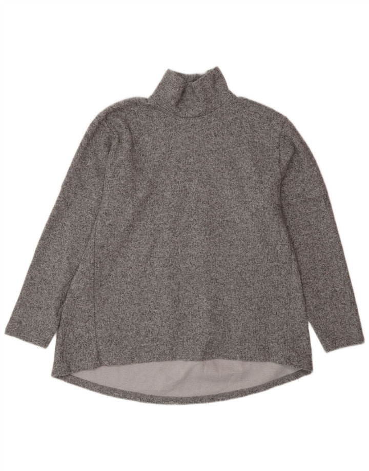 Felpa Zara Da Donna Maglione UK 10 Small Grigio Chiazzato