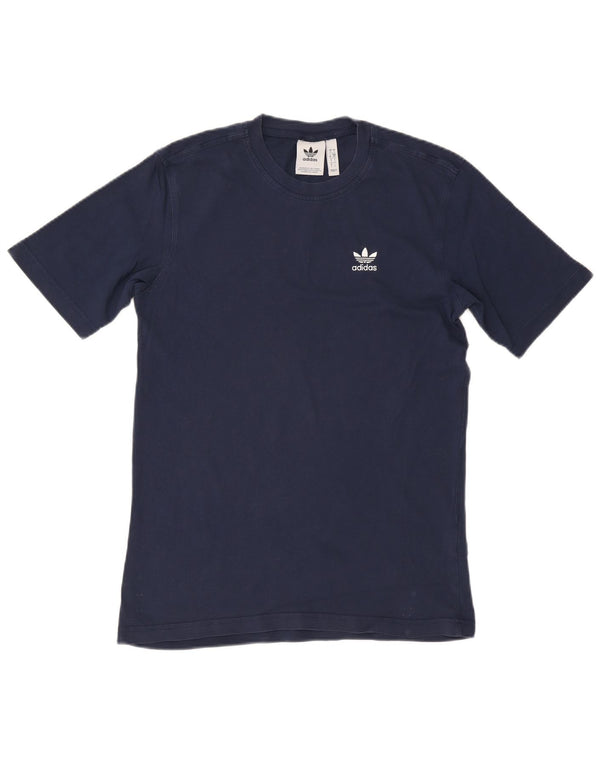 T-shirt Adidas da uomo Top Small in cotone blu navy
