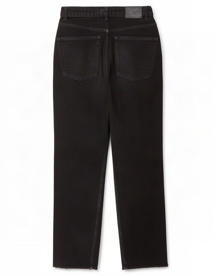 Jeans dritti da donna Zara EU 38 piccoli W28 L25 neri