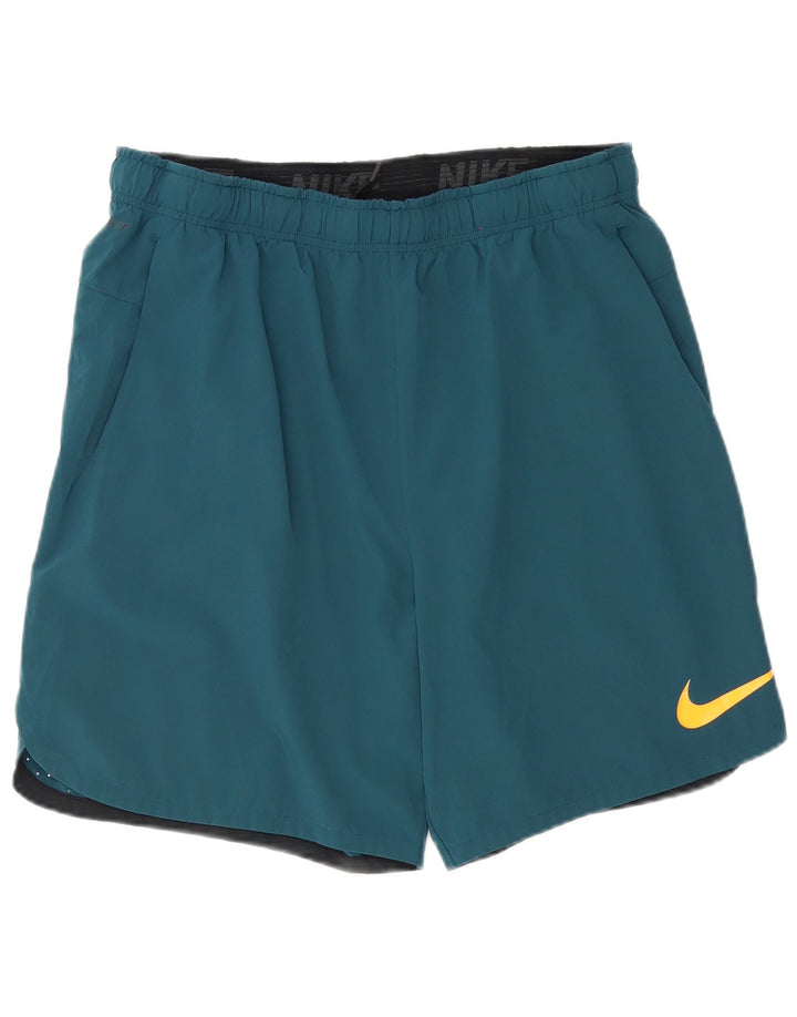 Pantaloncini sportivi Nike Dri Fit da uomo XL blu poliestere