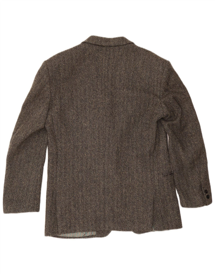 Giacca blazer da uomo a 1 bottone Pierre Laurent IT 46 piccola spina di pesce grigia