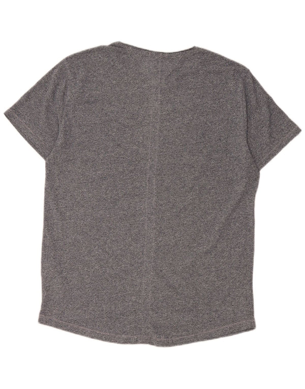 T-shirt da uomo vestibilità regolare Tommy Hilfiger Top Small in cotone screziato blu navy