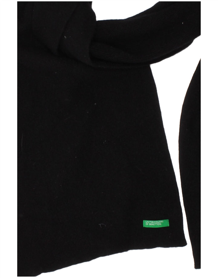 Sciarpa rettangolare da donna Under Colors of Benetton taglia unica nera classica