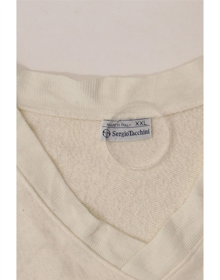 SERGIO TACCHINI Felpa da uomo Maglione 2XL Colore bianco sporco