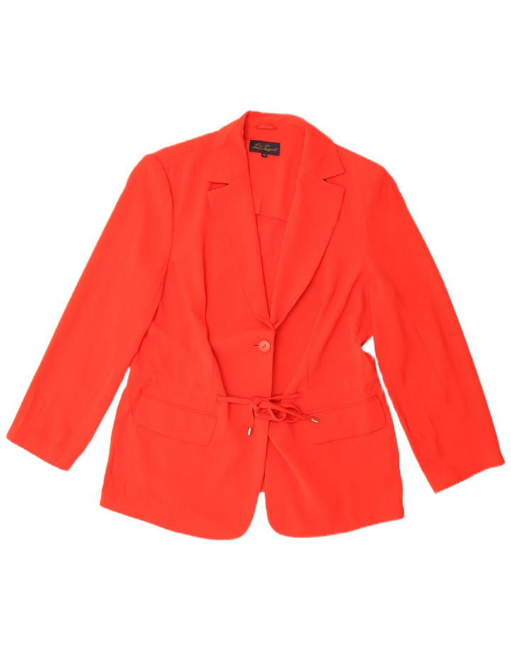 Giacca Blazer da Donna a 1 Bottone Luisa Spagnoli IT 48 XL Poliestere Rosso