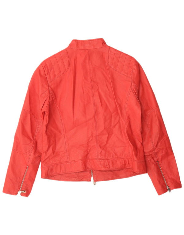 Giacca in pelle da donna Linea Emme UK 16 Large Rossa