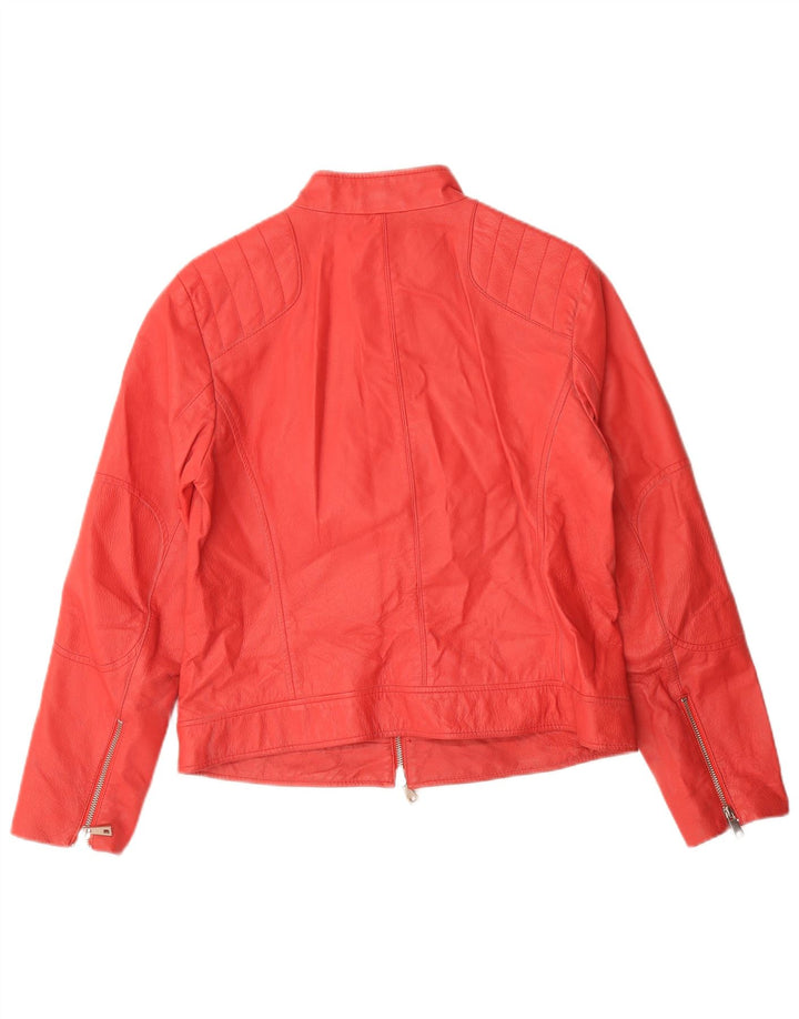 Giacca in pelle da donna Linea Emme UK 16 Large Rossa