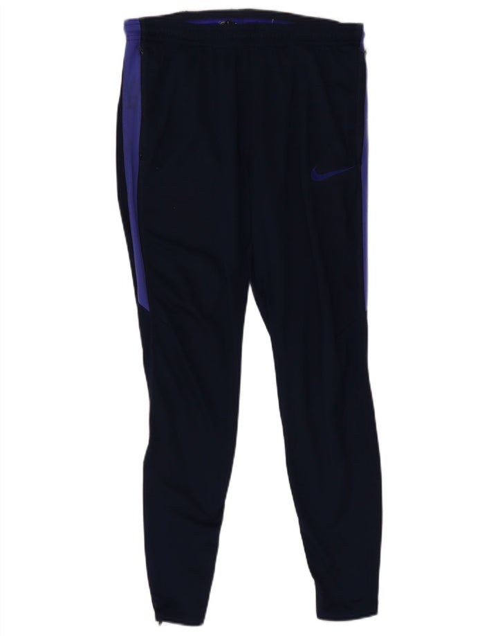 Pantaloni da tuta Nike Dri Fit da uomo, poliestere color block medio blu navy