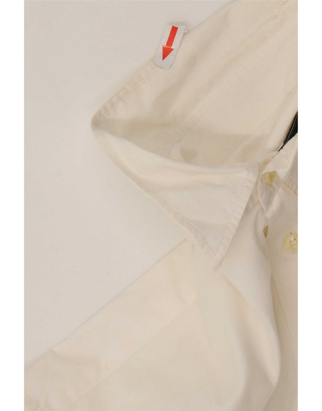 Camicia vintage da uomo piccola in cotone bianco
