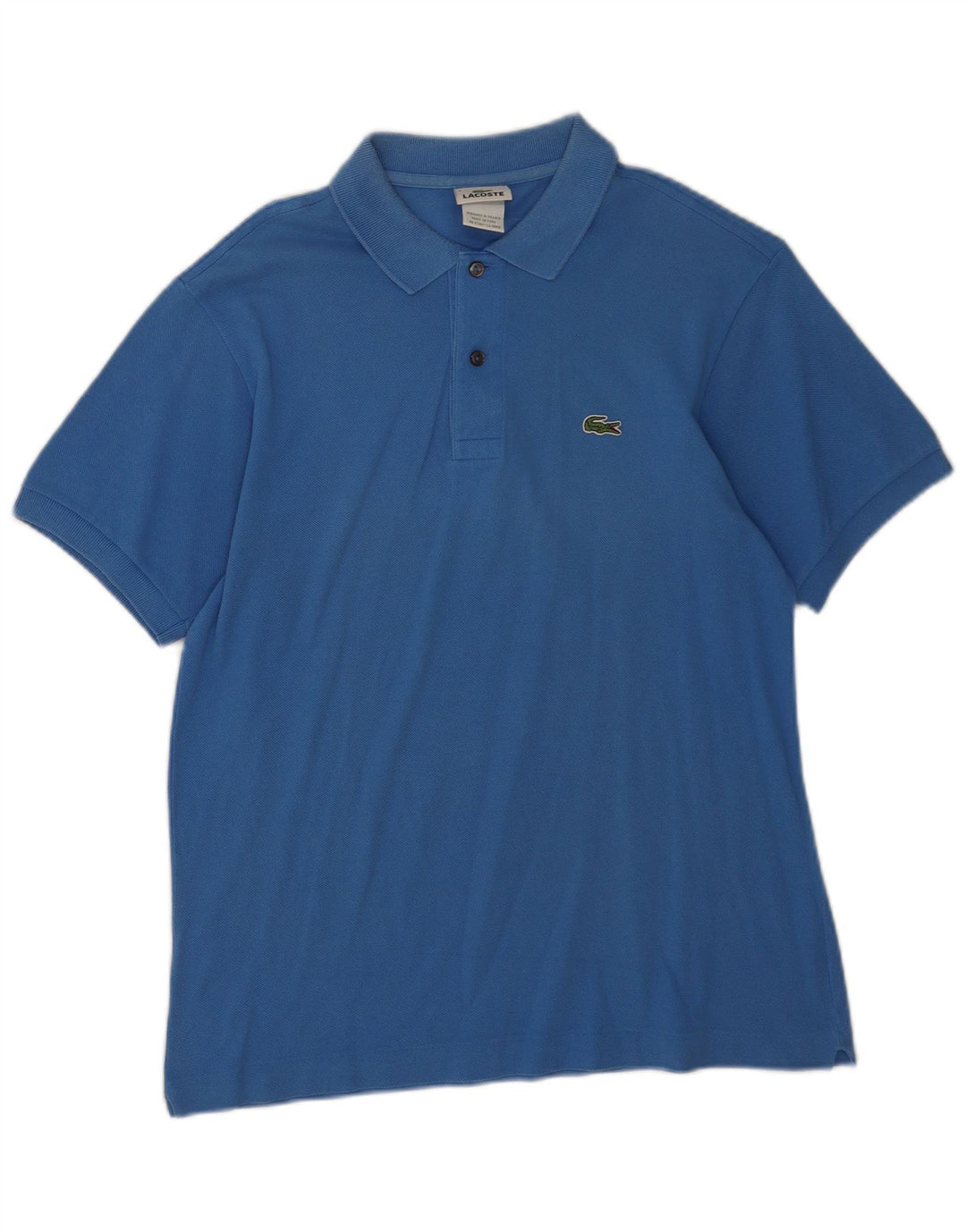 Polo da uomo Lacoste taglia 4 in cotone blu medio