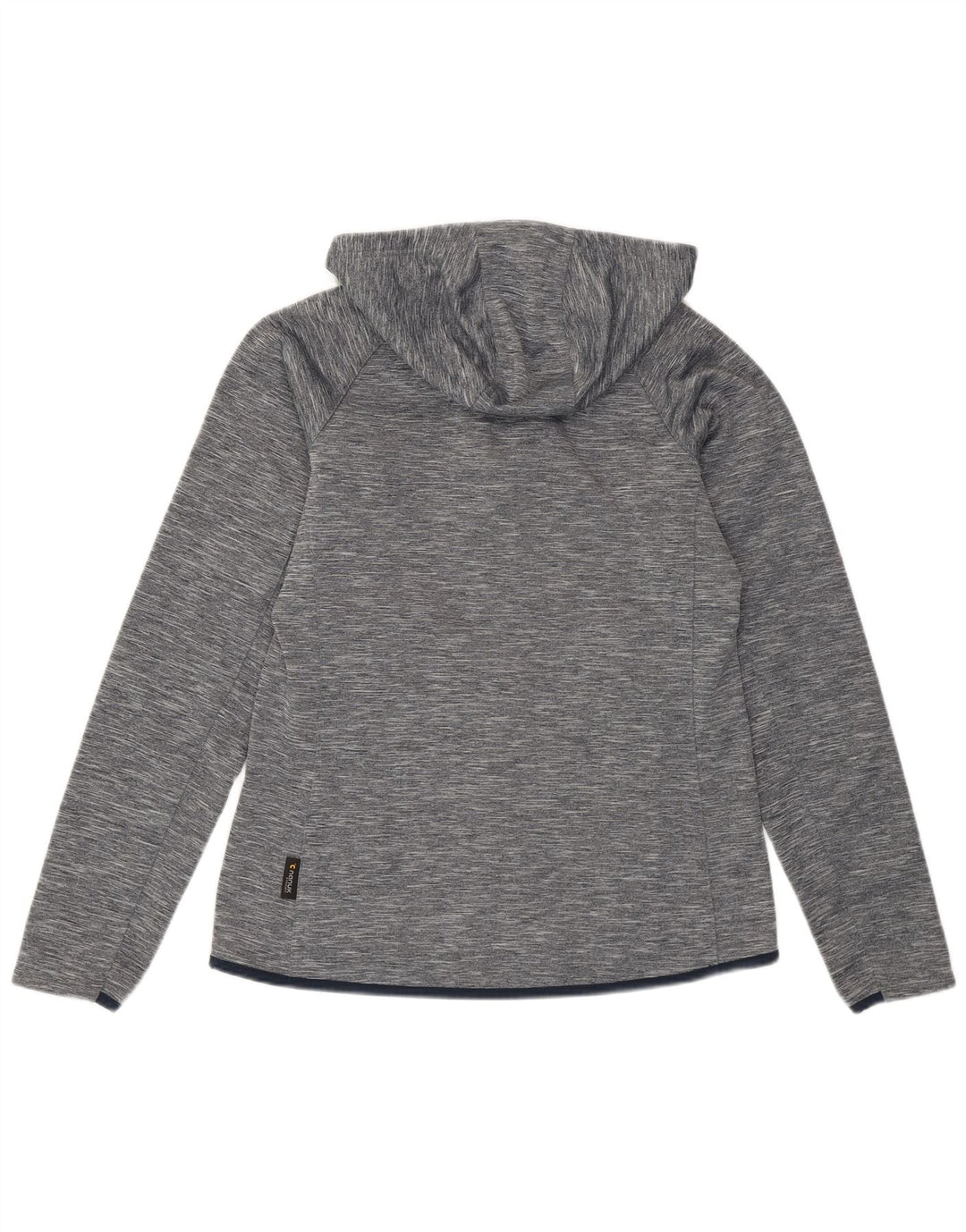 Maglione con cappuccio e zip da donna Jack Wolfskin UK 12 poliestere screziato grigio medio