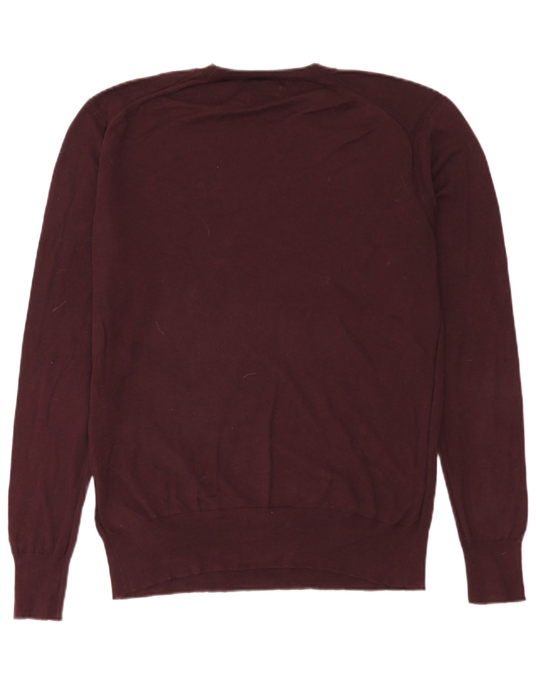 Maglione da uomo girocollo All Saints in cotone bordeaux medio