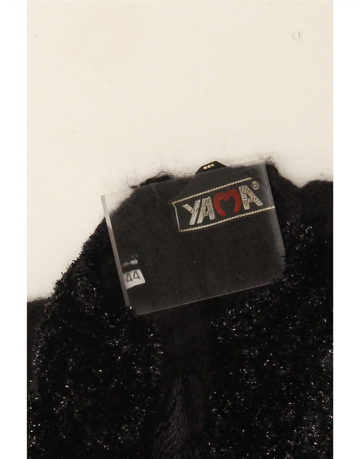 Maglione girocollo da donna vintage IT 44 medio nero