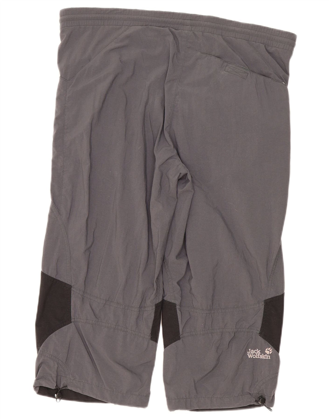 Pantaloni da tuta Capri da donna Jack Wolfskin UK 14 Colorblock grigio medio