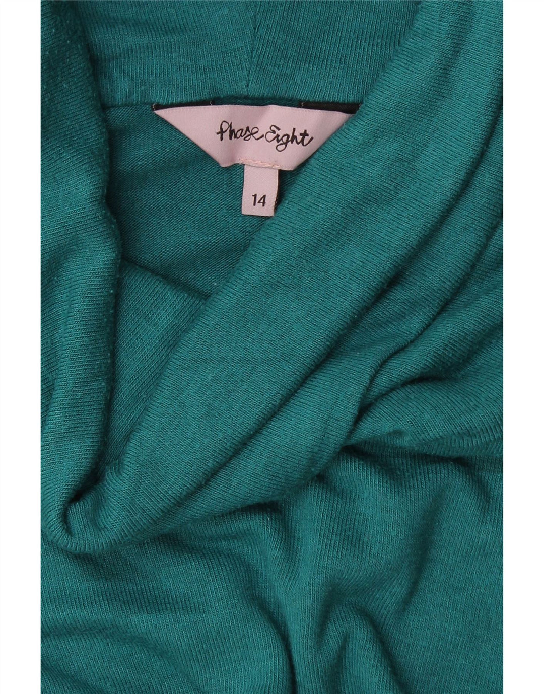 PHASE EIGHT Womens Roll Neck Jumper Sweater UK 14 Medium Turquoise Vintage Phase Eight and Second-Hand Phase Eight from Messina Hembry 