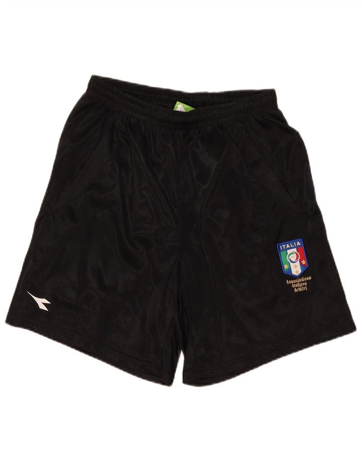 Pantaloncini sportivi Diadora Uomo Italia Sport Medium Nero Poliestere