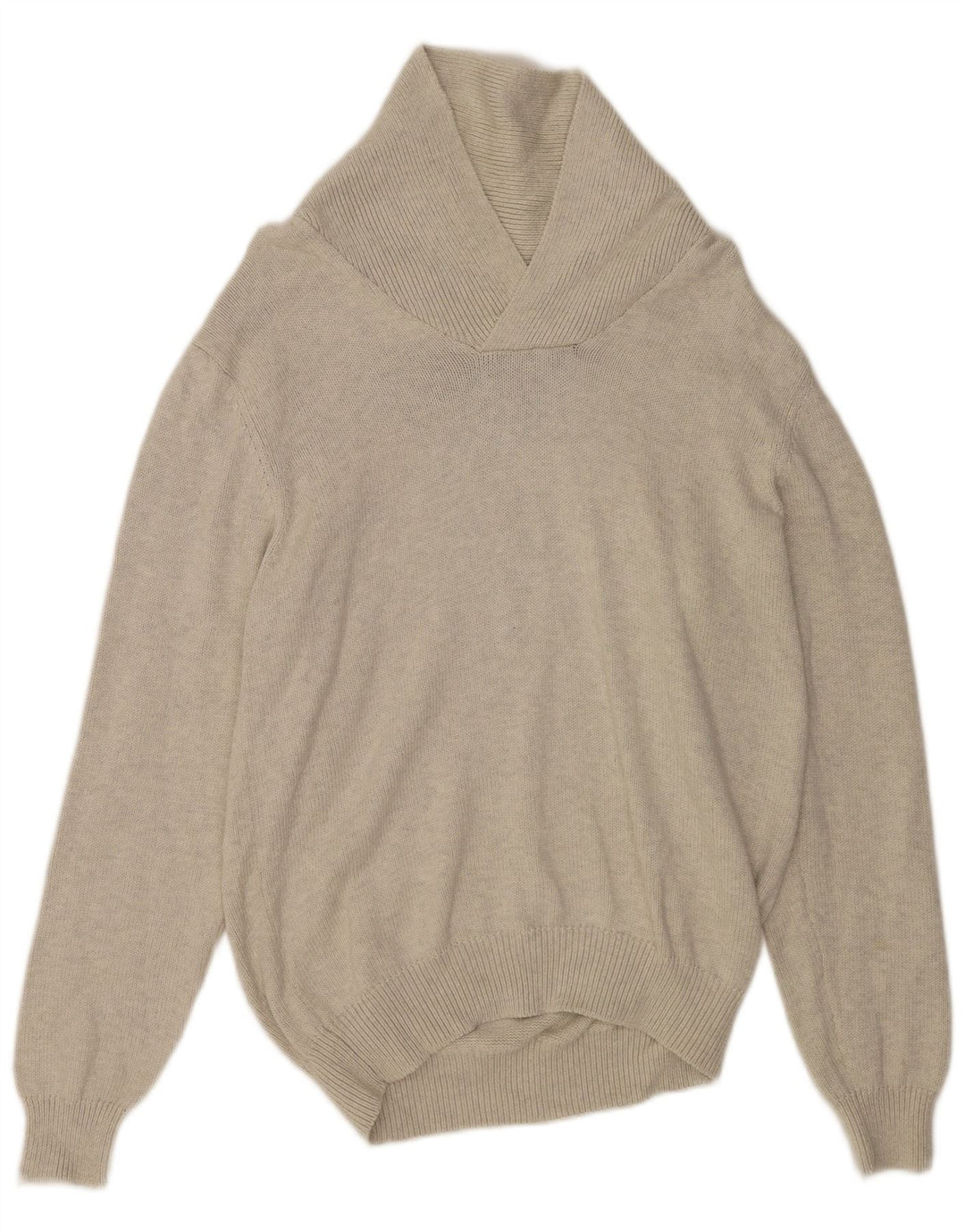 MARKS & SPENCER Maglione da uomo con collo a scialle UK 41/43 Grande Grigio