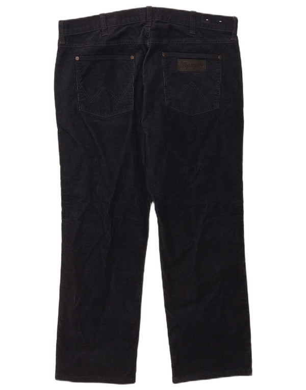 Pantaloni Wrangler da uomo Greensboro Crop in velluto a coste W34 L25 Blu Navy