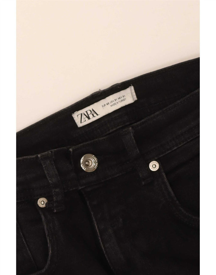 Jeans corti da uomo Zara EU 40 medio W31 L25 neri