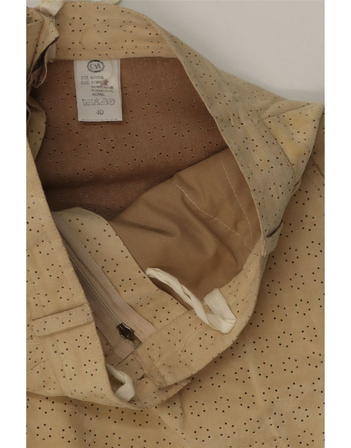 Pantaloni chino dritti da donna C&A EU 40 medio W26 L30 Rayon beige