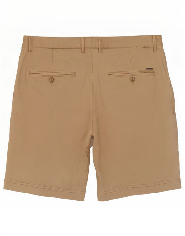 Pantaloncini chino da uomo Hugo Boss IT 46 Small W30 Cotone beige