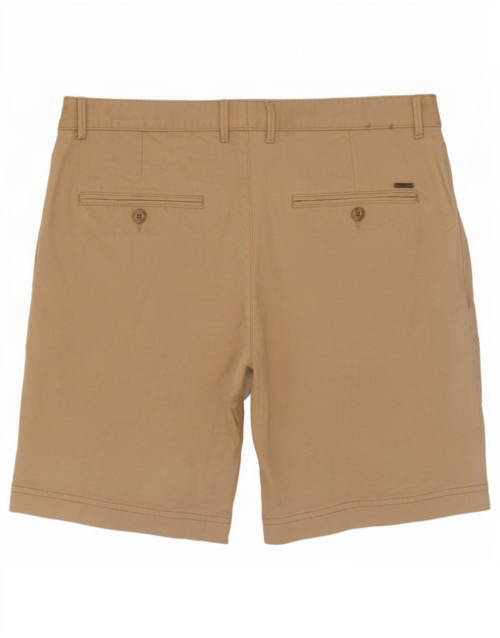 Pantaloncini chino da uomo Hugo Boss IT 46 Small W30 Cotone beige