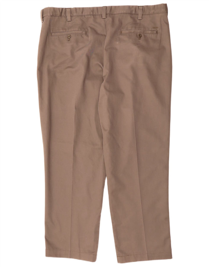 Pantaloni chino da uomo con pegging IZOD W46 L32 in cotone beige