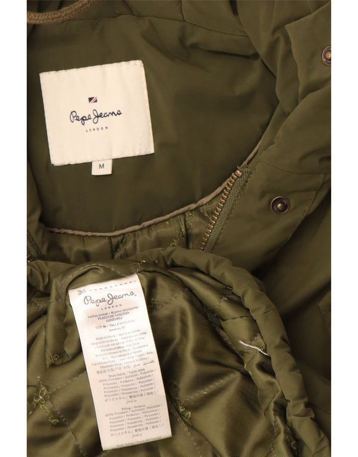 Giacca parka con cappuccio da donna PEPE Jeans UK 14 medio cachi