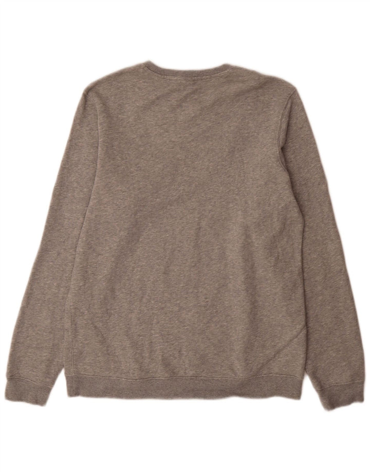 Felpa grafica da uomo Nike Felpa in cotone chiazzato grigio medio